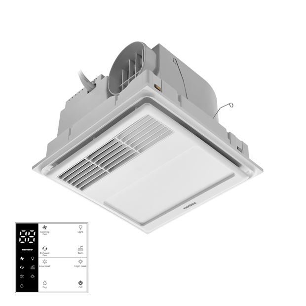 Quạt hút sưởi có đèn Nanoco NBD0330