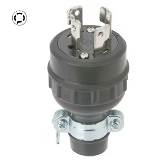 Phích cắm cao su chấu khóa Meikosha MH2584
