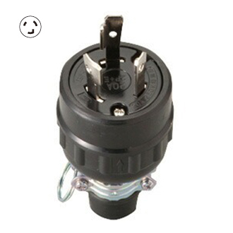 Phích cắm cao su chấu khóa Meikosha MH7038