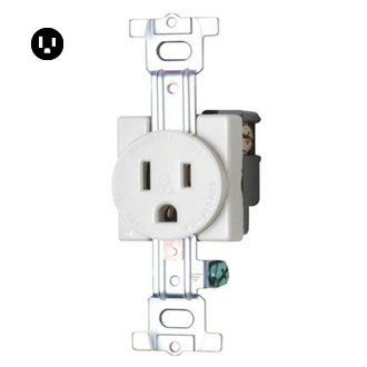 Ổ cắm chân dẹp Meikosha ME2816WW
