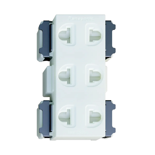 Bộ ba ổ cắm 2 chấu Panasonic WNV138307W