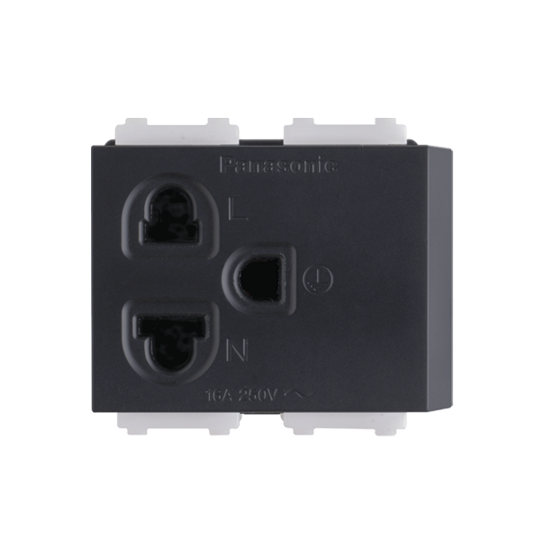 Ổ cắm đơn 3 chấu Panasonic WEG1181BK-G